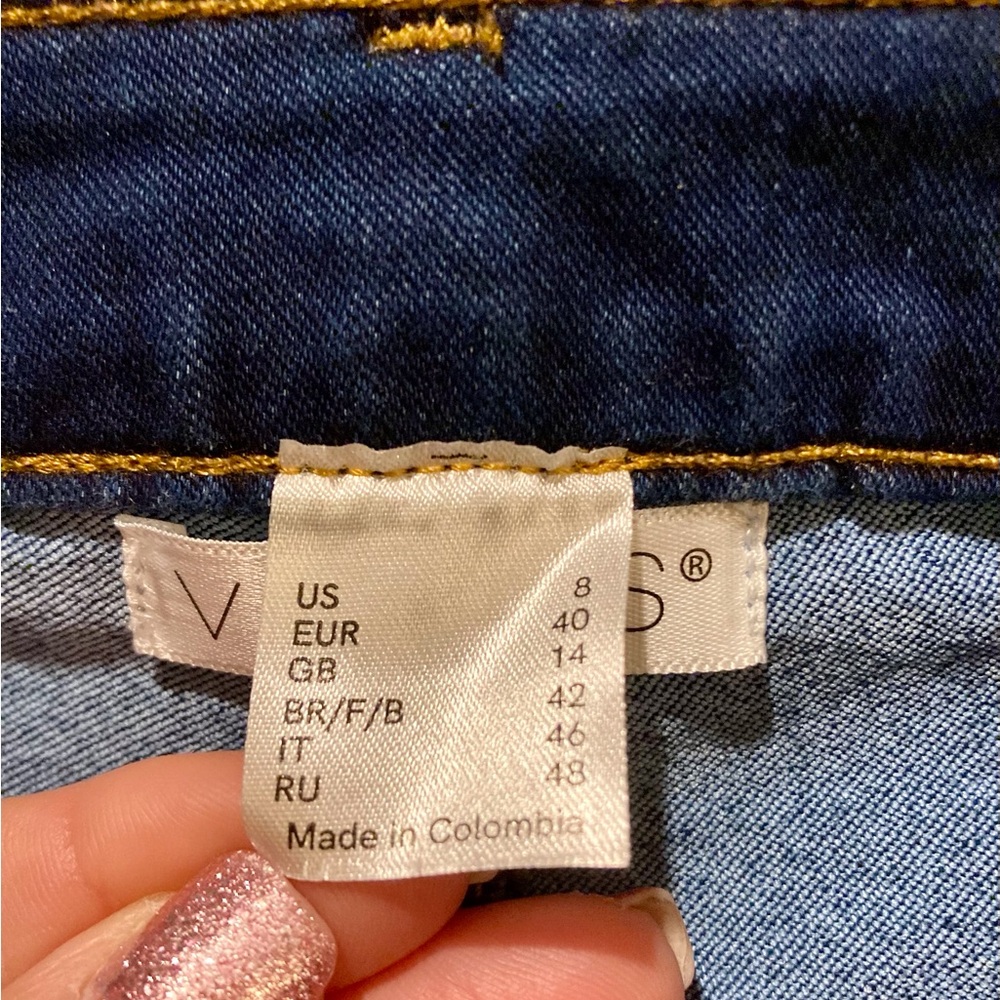 VENUS Tie-Dye Super Flare Bell Bottom Jean Size 8 Hippie Retro 70’s Stretch - Picture 5 of 13